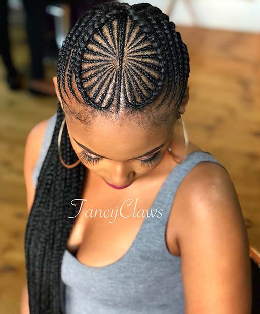 Tribal Braids with a Stunning Intricate Pattern