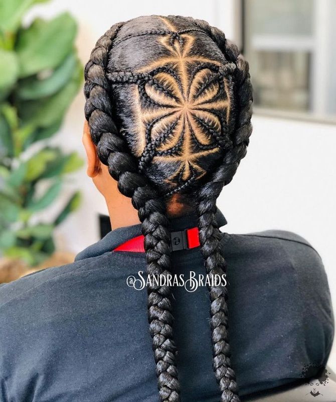 black braided hairstyles 2021020