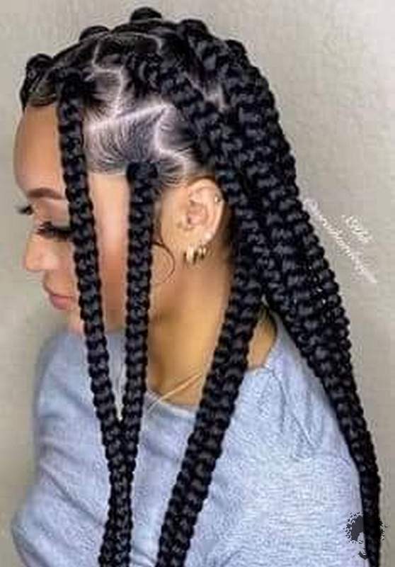 2021 Stylish Braid Hairstyles for African American Ladies12