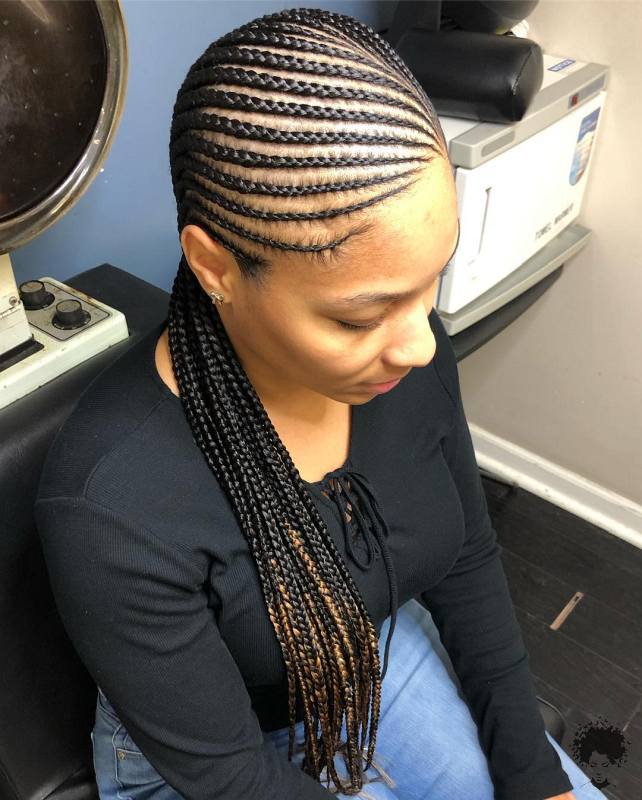 2021 Stylish Braid Hairstyles for African American Ladies15