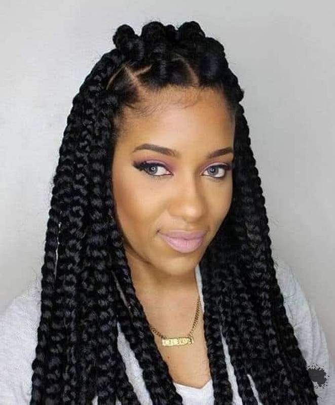 2021 Stylish Braid Hairstyles for African American Ladies20
