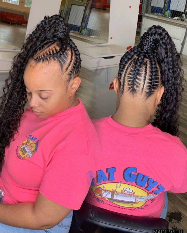 2021 Stylish Braid Hairstyles for African American Ladies37