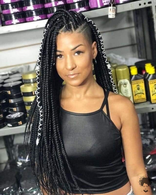 35 Gorgeous African Hair Braids to Spice Up Parties 18