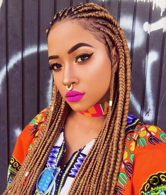 Do You Like Bold Colors 50 Latest Ghana Weaving Hairstyles019