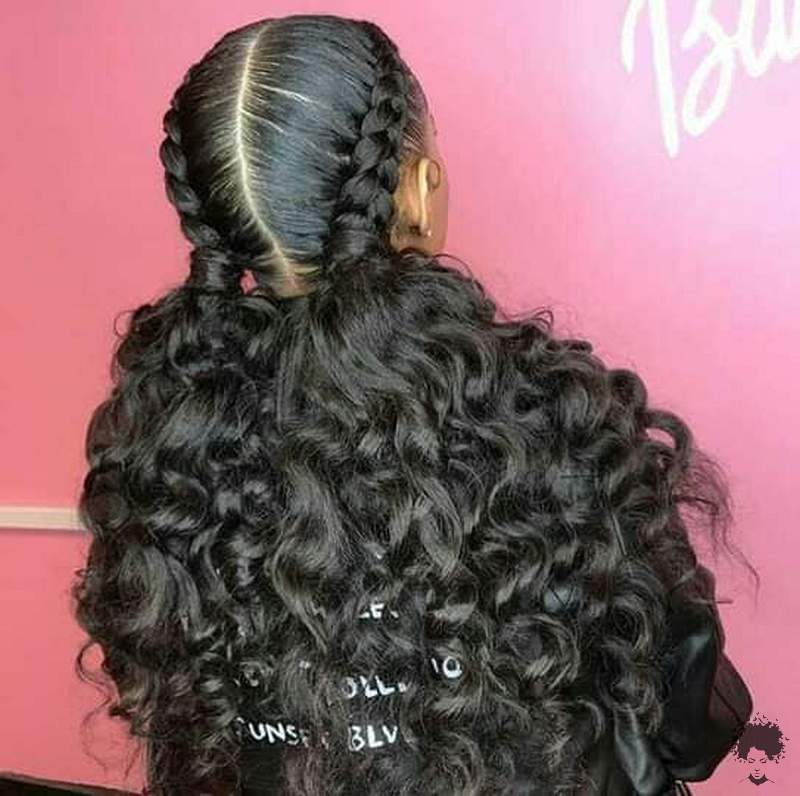 Would You Like To See Curly Hair And Braids Together 2021 011