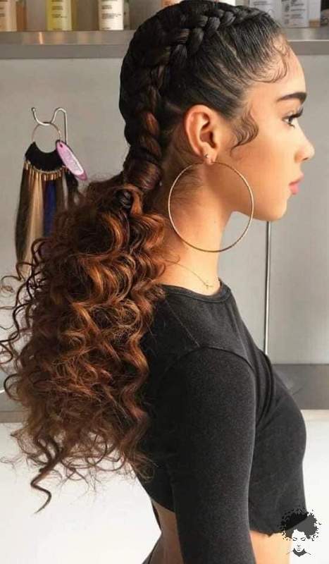 Would You Like To See Curly Hair And Braids Together 2021 016