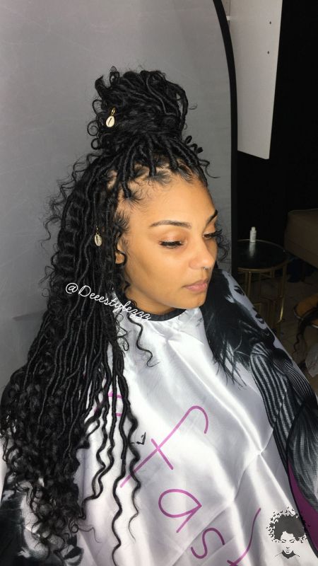 Would You Like To See Curly Hair And Braids Together013