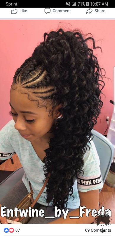 Would You Like To See Curly Hair And Braids Together017