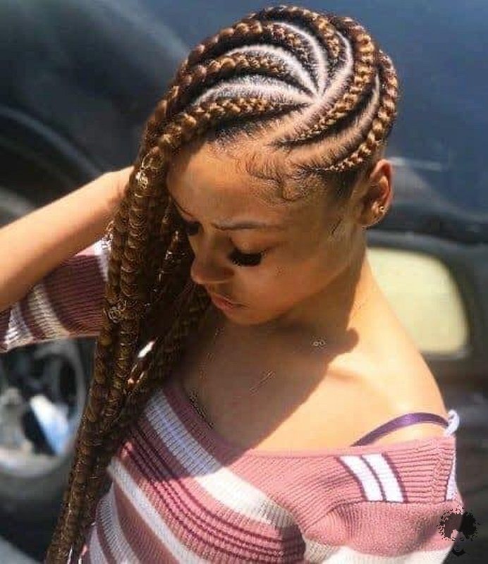20 Gorgeous Ghana Hair Braids For Those Who Love Open Braids 07