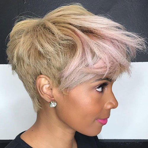 Blonde Pixie Cut