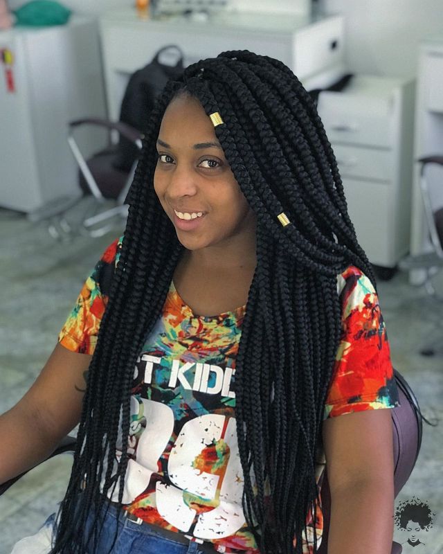 Box Braided Hairstyles That We Will See Frequently in 2021 39