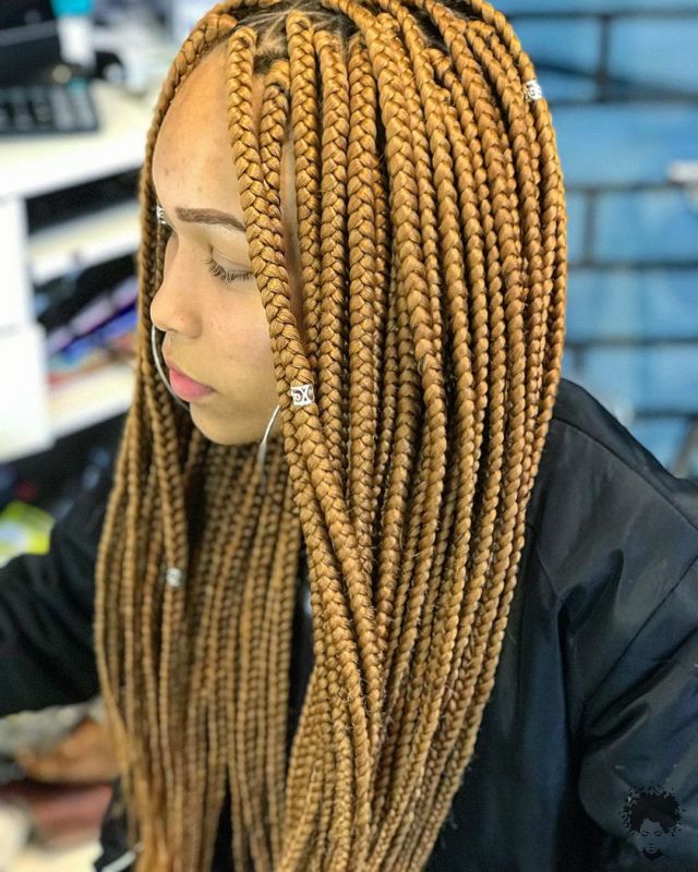 Box Braided Hairstyles That We Will See Frequently in 2021 40