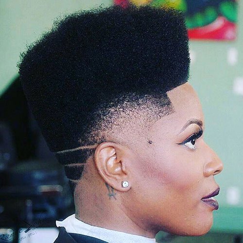 Geometric Haircuts For Black Women
