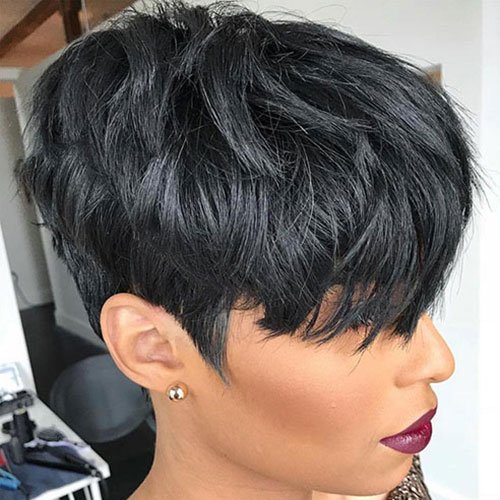 Straight Layered Pixie Cut