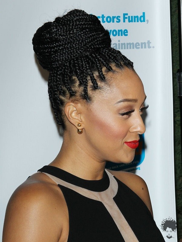 The Most Beautiful African Hair Braid Models You Can Use as a Bun 07