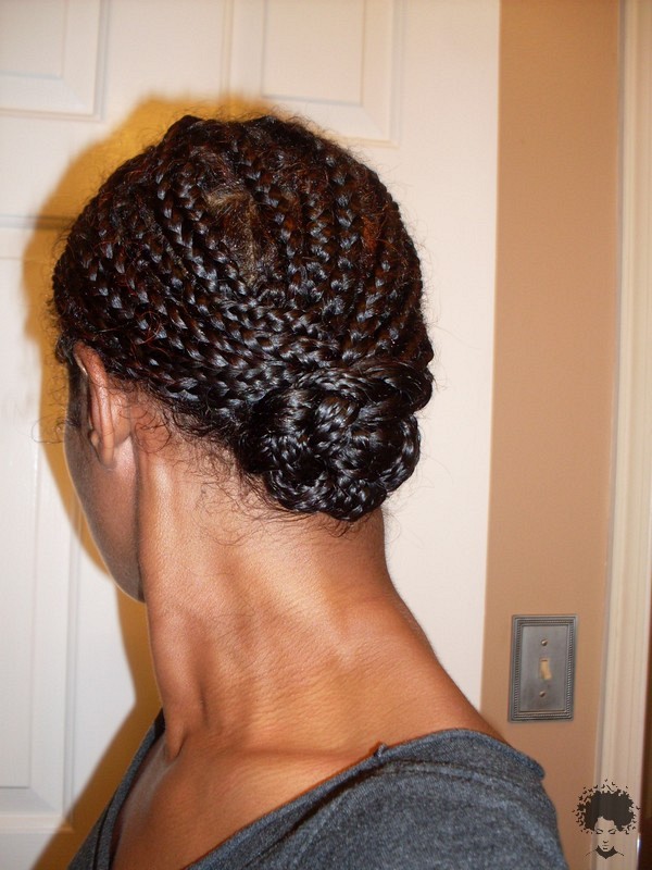 The Most Beautiful African Hair Braid Models You Can Use as a Bun 30