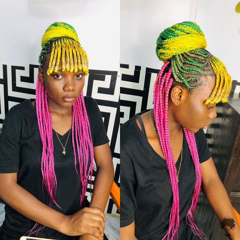 This Years Trend Colored African Hair Braid Models 49