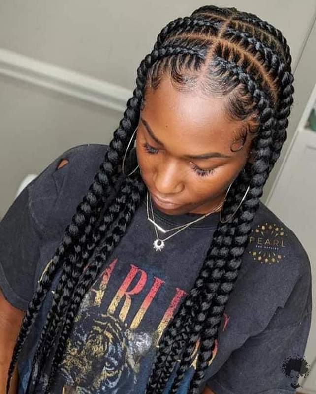 The Easiest Ghana Braids You Can Try at Home 06