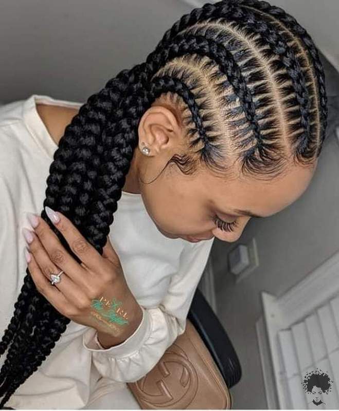 The Easiest Ghana Braids You Can Try at Home 08