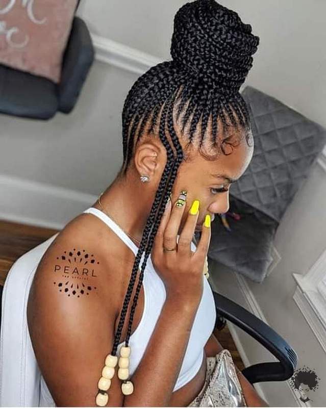 The Easiest Ghana Braids You Can Try at Home 10