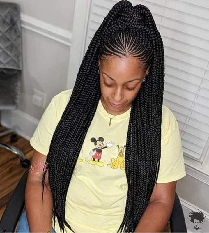 The Easiest Ghana Braids You Can Try at Home 13