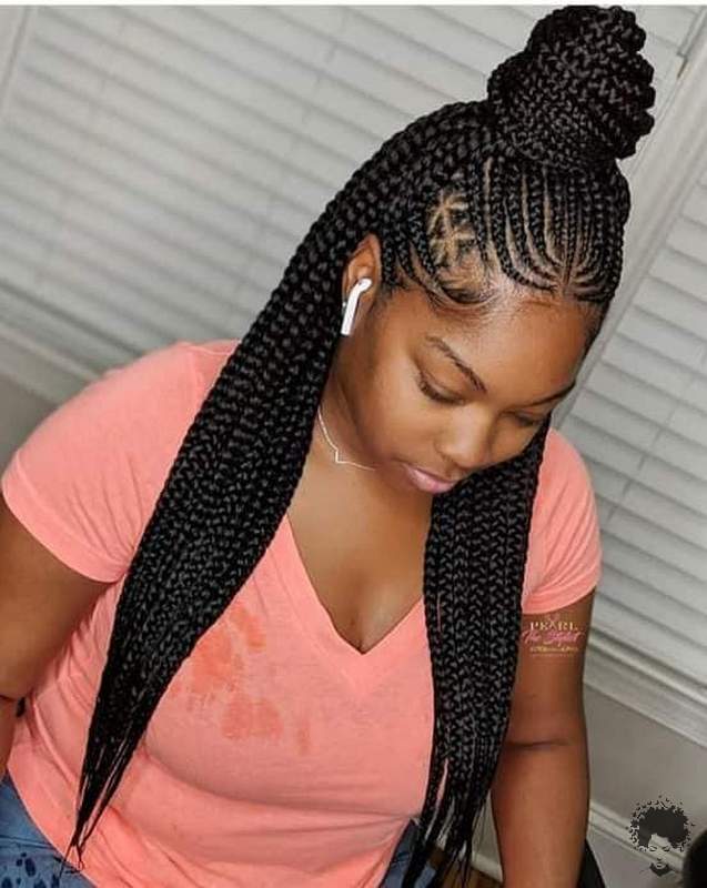 The Easiest Ghana Braids You Can Try at Home 14
