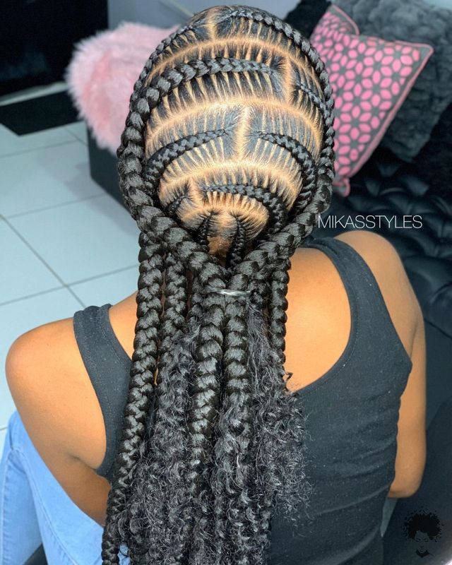 The Easiest Ghana Braids You Can Try at Home 21