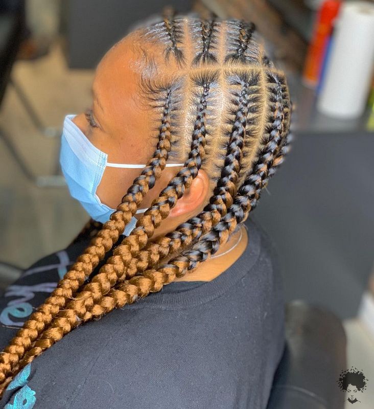 The Easiest Ghana Braids You Can Try at Home 24
