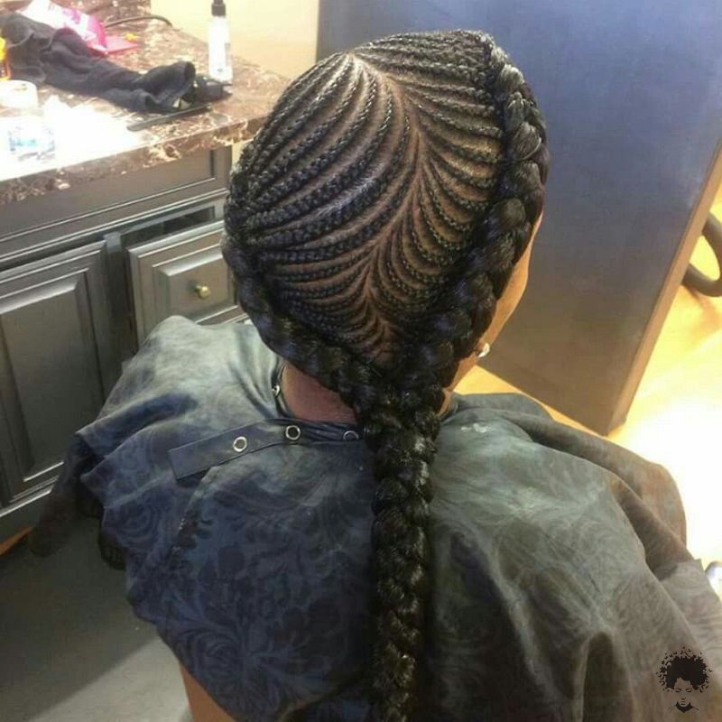 The Easiest Ghana Braids You Can Try at Home 35