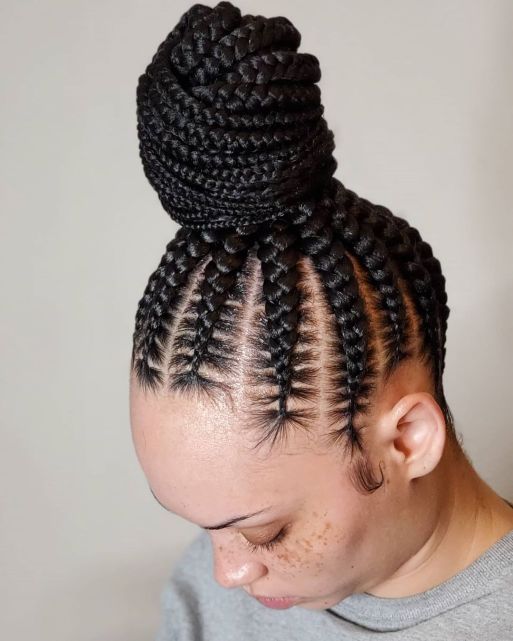 3 big jumbo cornrows B9UY86BB27h