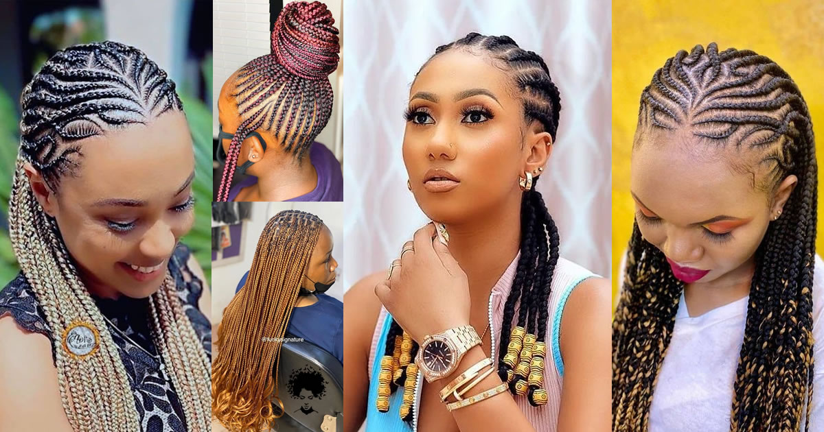 42 Ghana Hair Braids that Can Form Any Shape