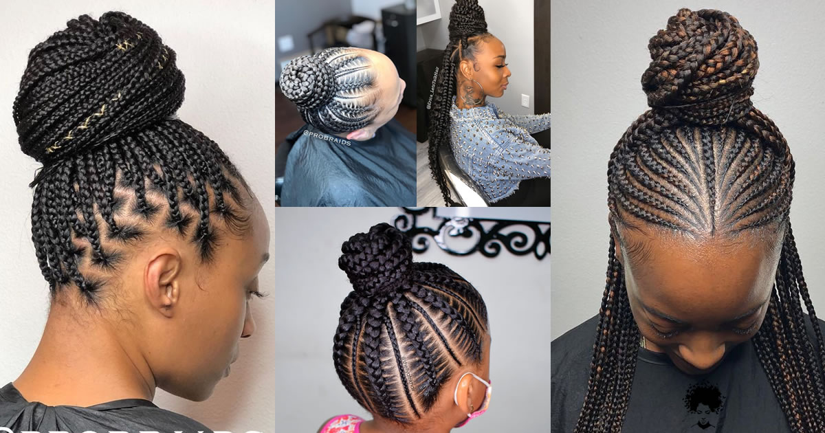 49 The Most Beautiful African Hair Braid Models You Can Use as a Bun