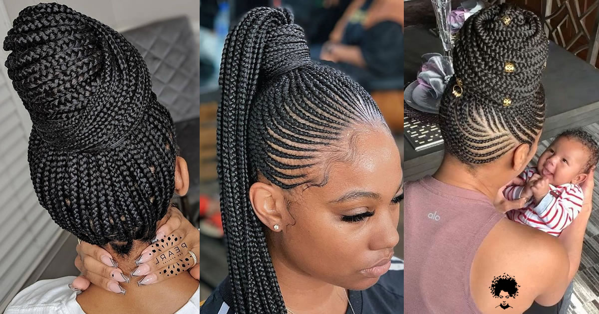 Top 70 Latest Ghana Weaving Shuku Styles 2023: Ghana Braids 2023