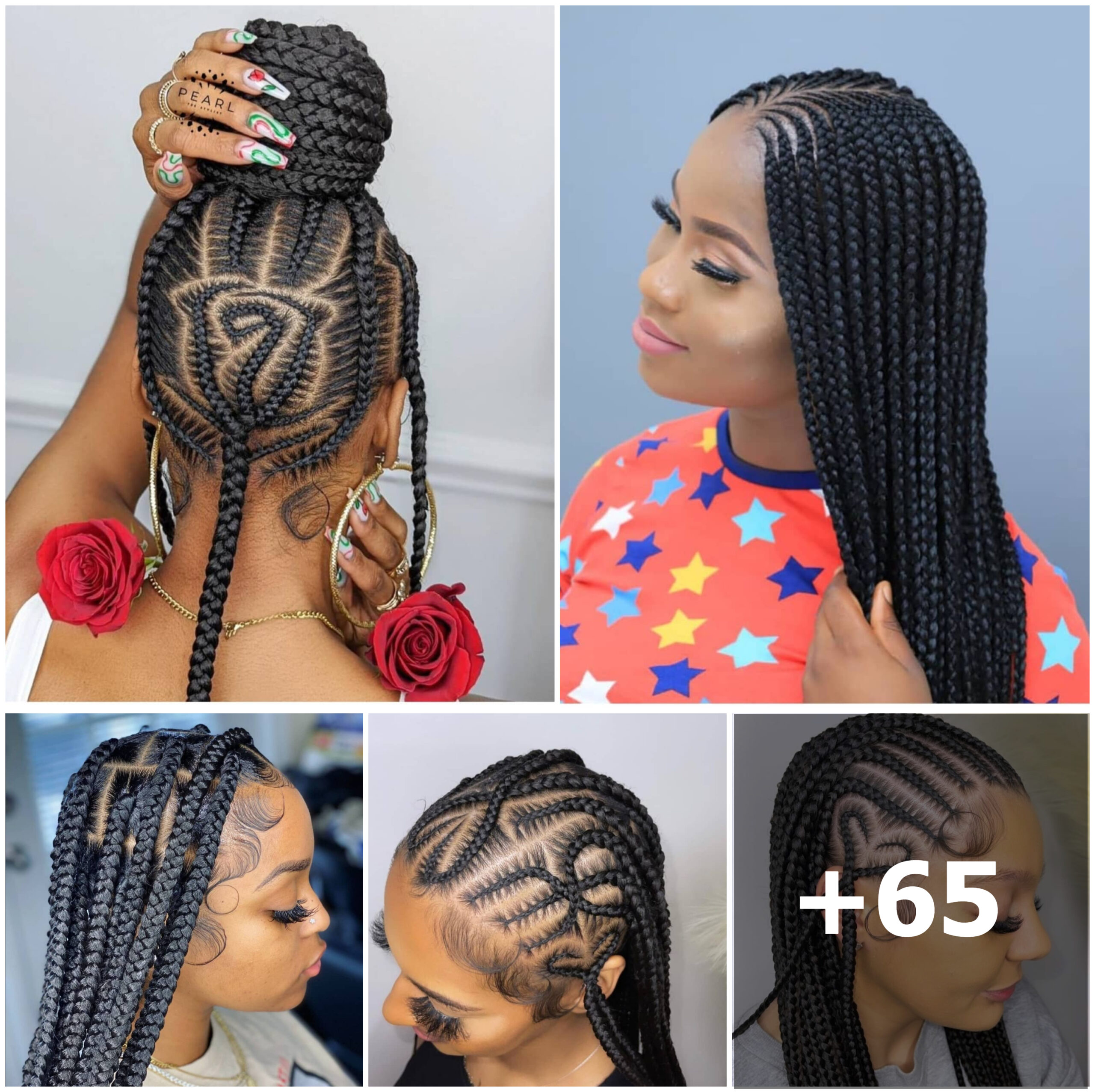 +65 PHOTOS: Professional African braid stylists vibe ‎