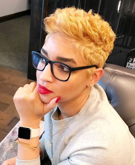 28 bombshell blonde pixie for black woman BaHeLgBnCPc