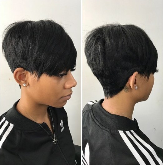 5 short simple side haircut with bangs BbSbgiRldiS