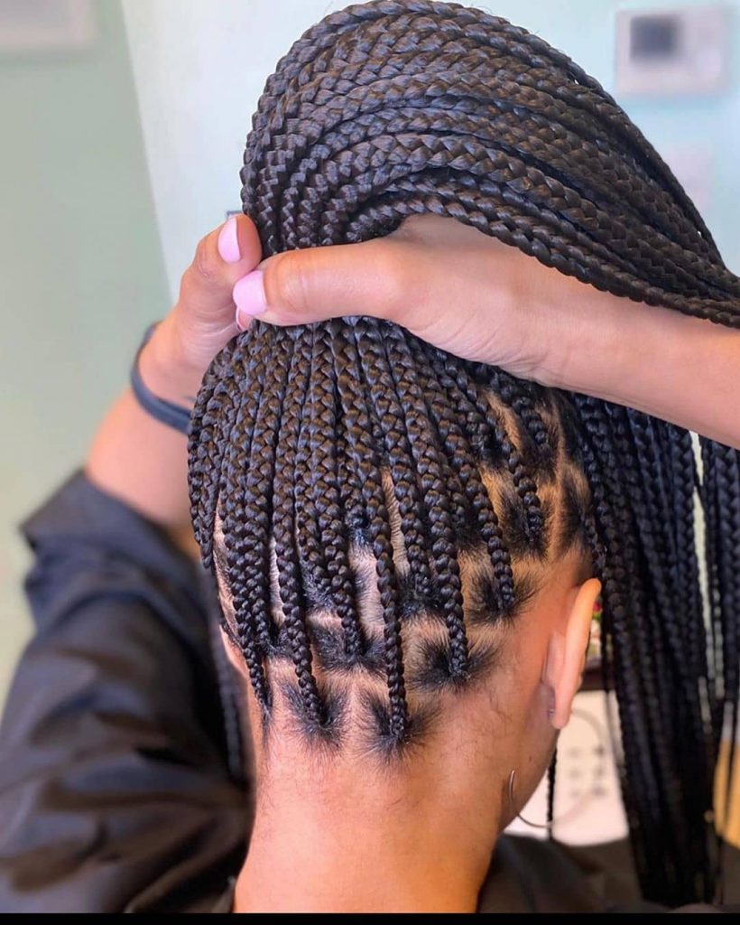 25 Pleasing Box Braids - Cornrow braid and Black Braided Hairstyles 2020