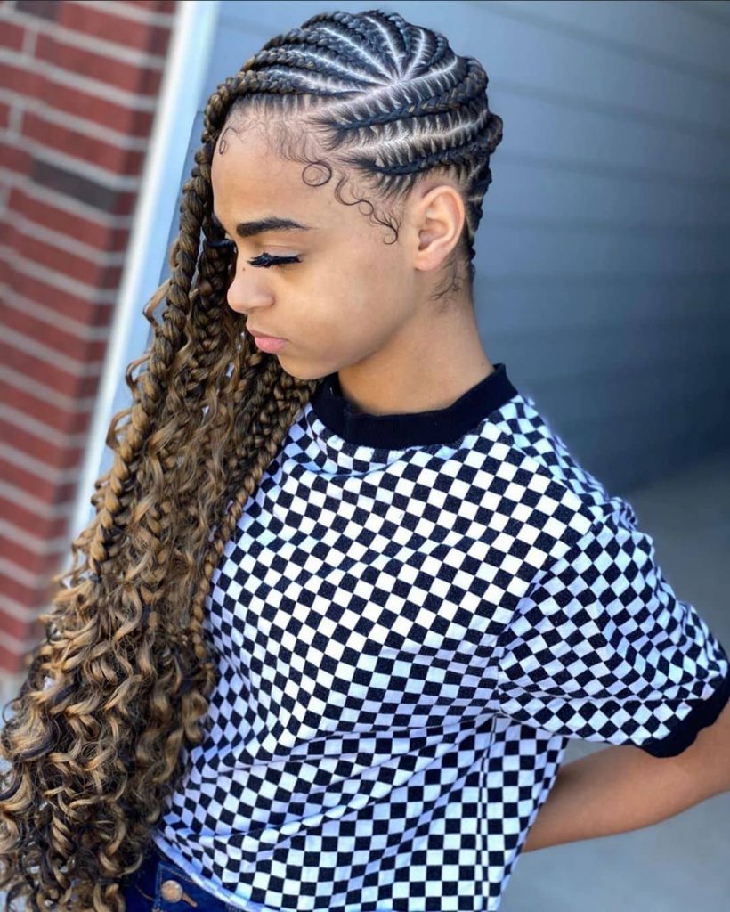 25 Pleasing Box Braids - Cornrow Braid and Black Braided Hairstyles 2020