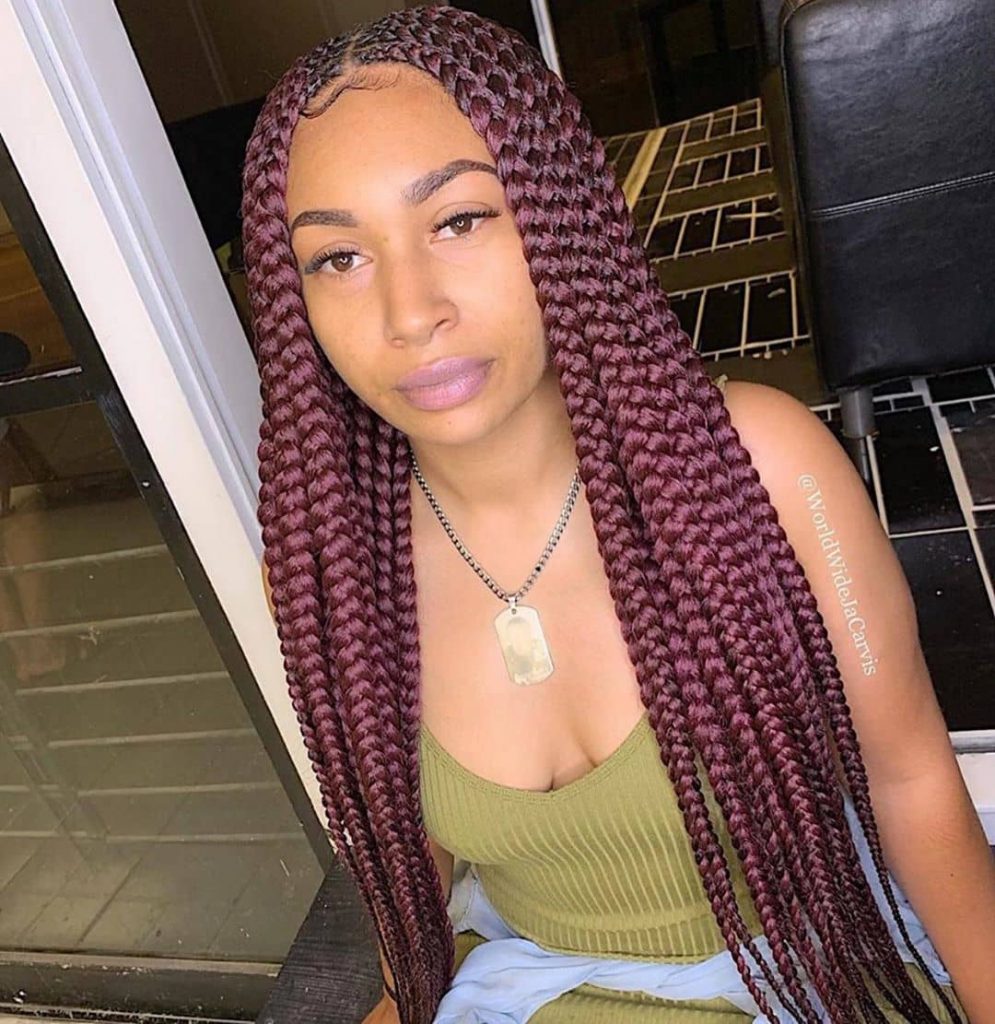 25 Pleasing Box Braids - Cornrow Braid and Black Braided Hairstyles 2020