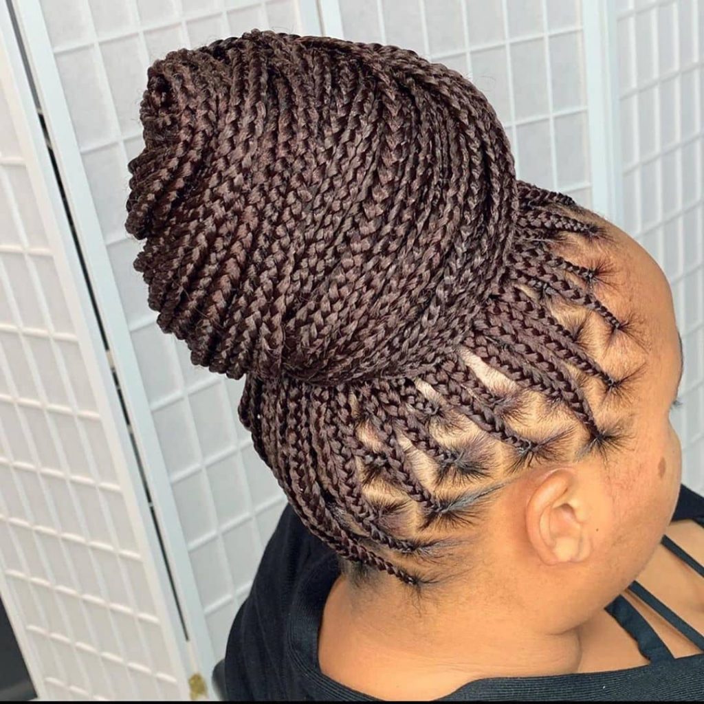 25 Pleasing Box Braids - Cornrow Braid and Black Braided Hairstyles 2020