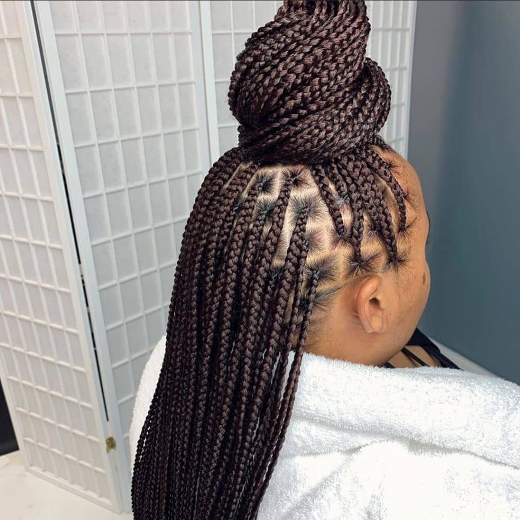 25 Pleasing Box Braids - Cornrow Braid and Black Braided Hairstyles 2020