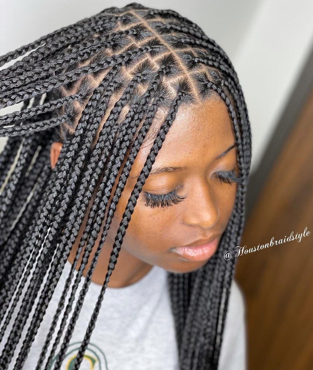 32 natural knotless box braids CUYHijArAfV