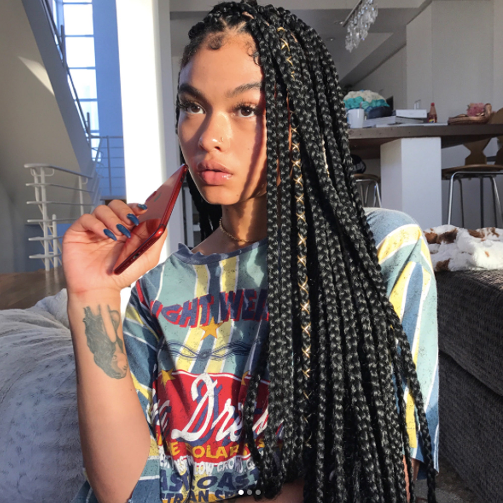 India Love Box Braids