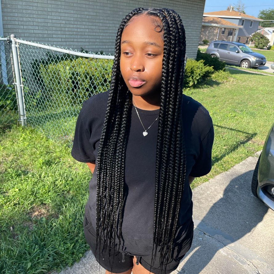 Medium Sized Box Braids