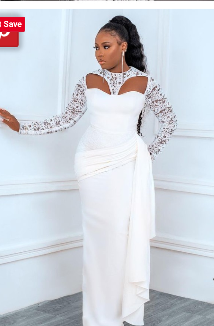1652781789 66 Chic And Beautiful White Lace Aso Ebi Styles For Women