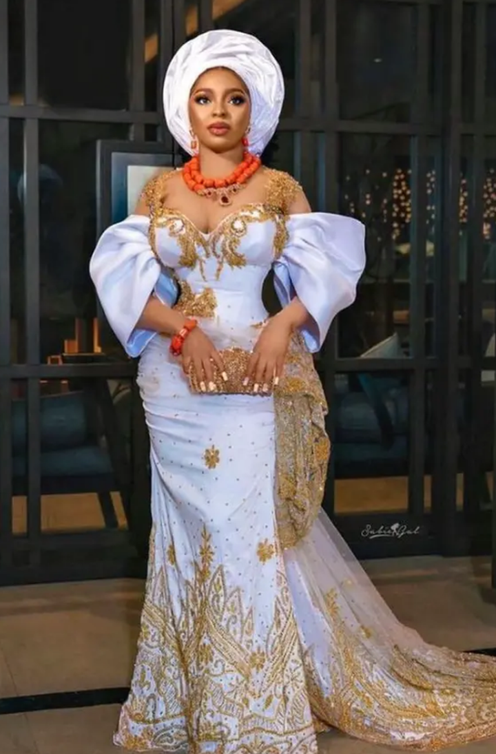 1652781811 382 Chic And Beautiful White Lace Aso Ebi Styles For Women