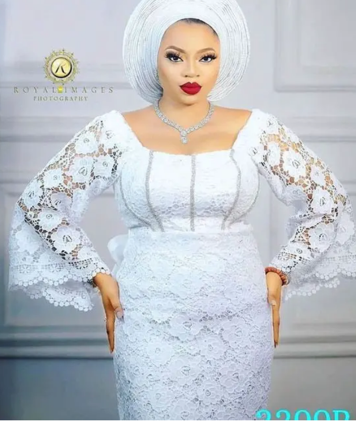 1652781823 981 Chic And Beautiful White Lace Aso Ebi Styles For Women