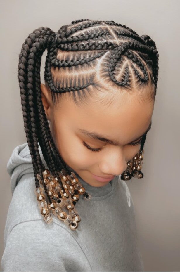 Ghana cornrows braids hairstyles for kids rotated 1