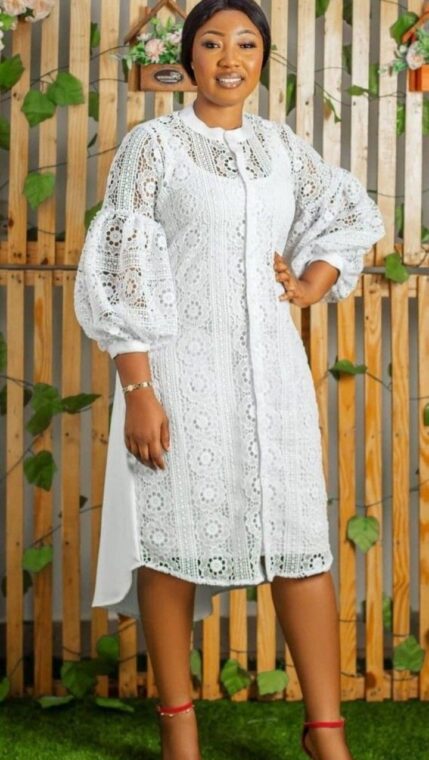 Lace Short Gowns 4