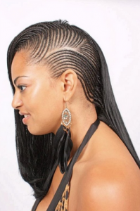 short braided hairstyles for black women and side braid hairstyles for black women 199x300 1